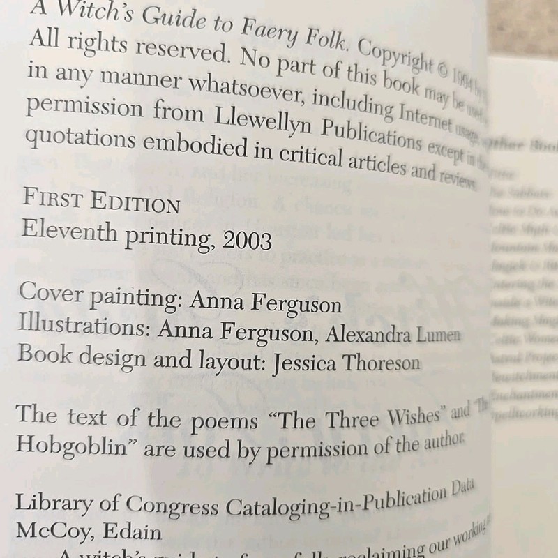 A Witch's Guide to Faery Folk by Edain McCoy, 2003 Paperback gallery