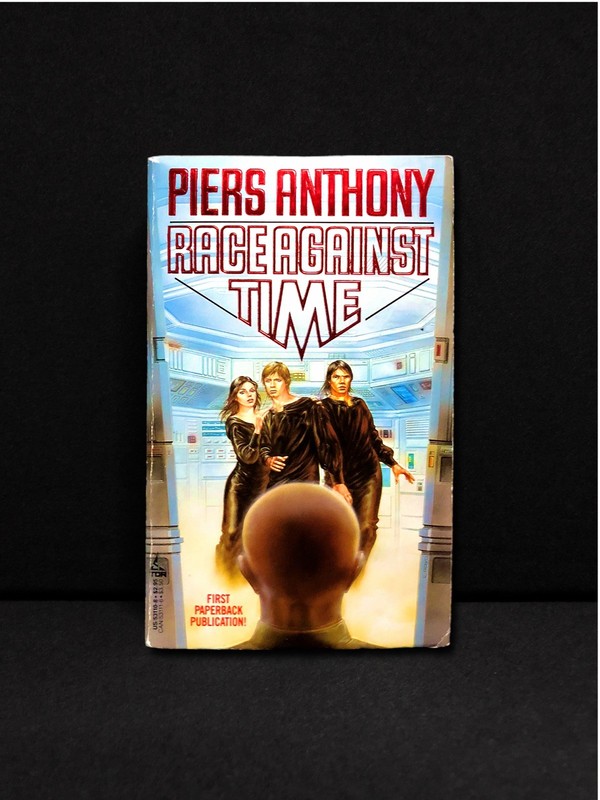 Signed Race Against Time by Piers Anthony 1985 Paperback, Signed Michael Whelan