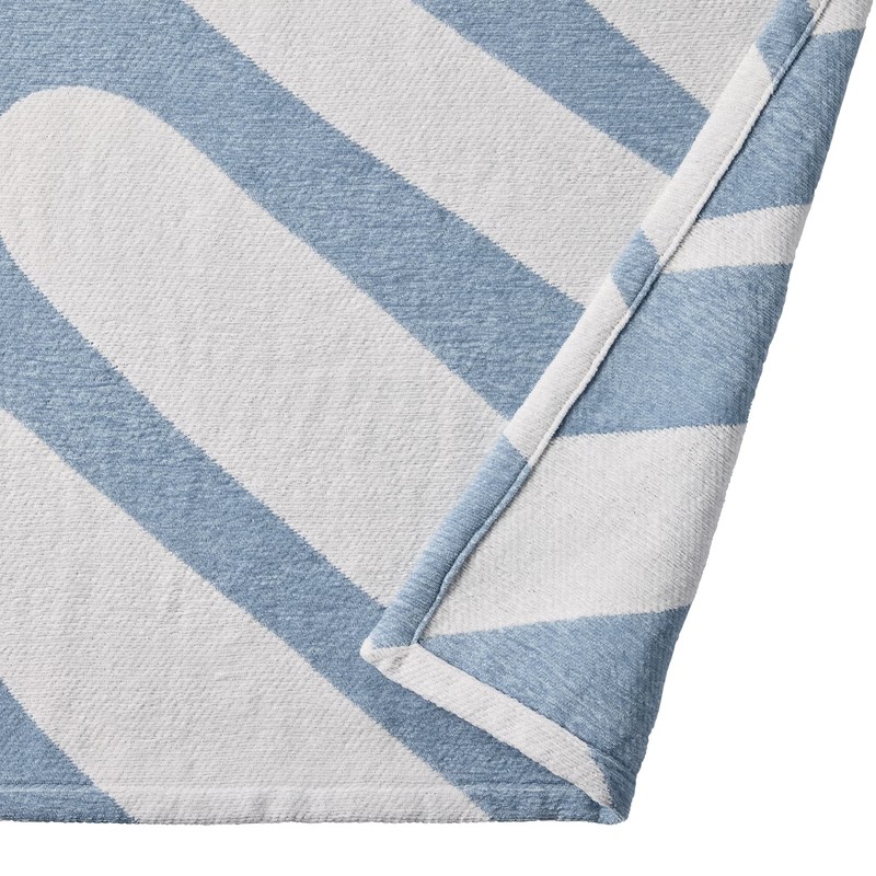 Better Homes & Gardens Jacquard Chenille Soft Throw Blanket, Blue Silver gallery
