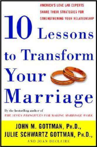 Ten Lessons to Transform Your Marriage: America’s Love Lab Experts S – VERY GOOD