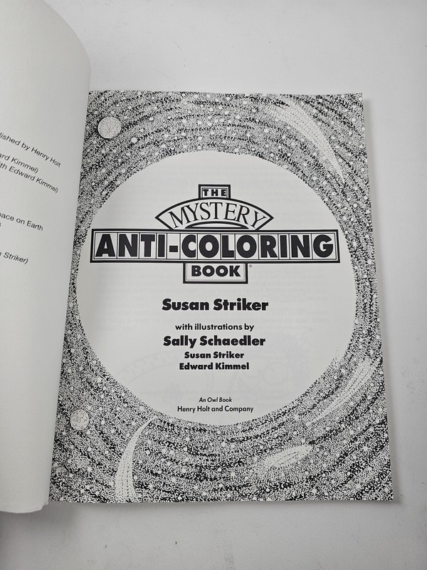 The Mystery Anti-coloring Book, Striker, Susan good pre-owned condition gallery