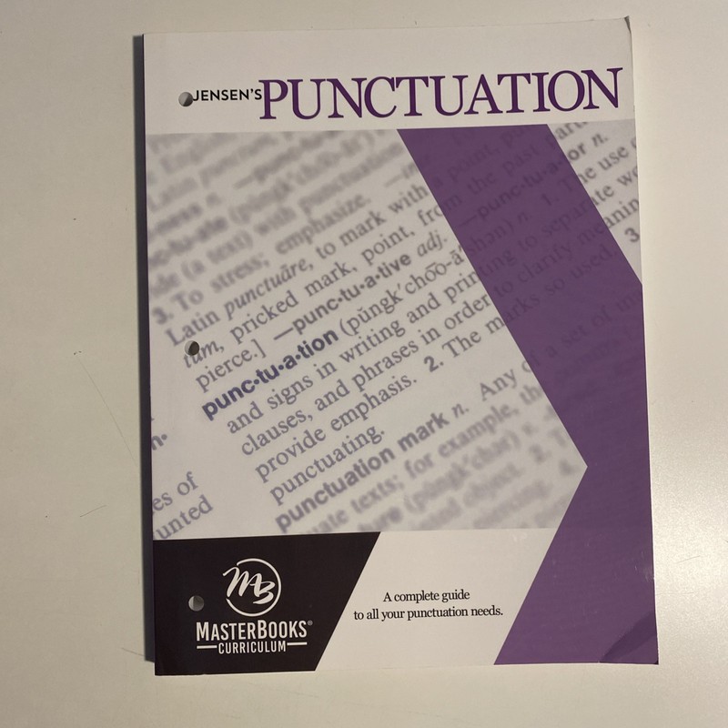 Jensen’s Punctuation Master Books. Like New Clean Pages.