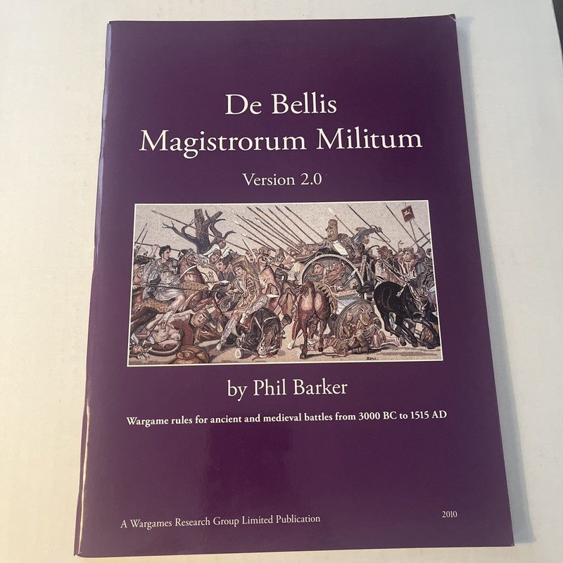 Wargames Research Group De Bellis Magistrorum Militum Version 2.0 Never Used