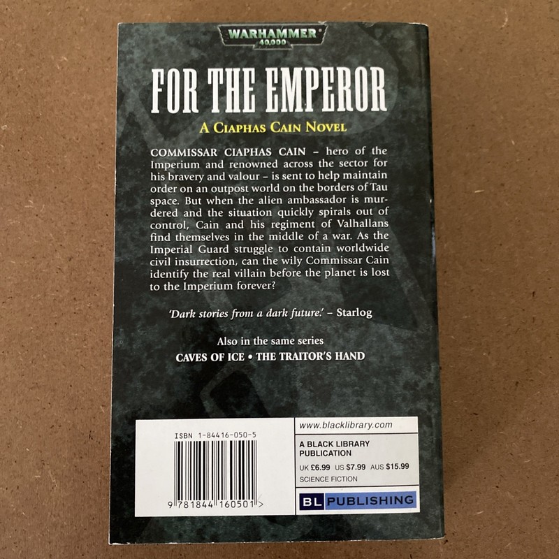 For the Emperor by Sandy Mitchell - Warhammer 40k Black Library PB - Like New! gallery