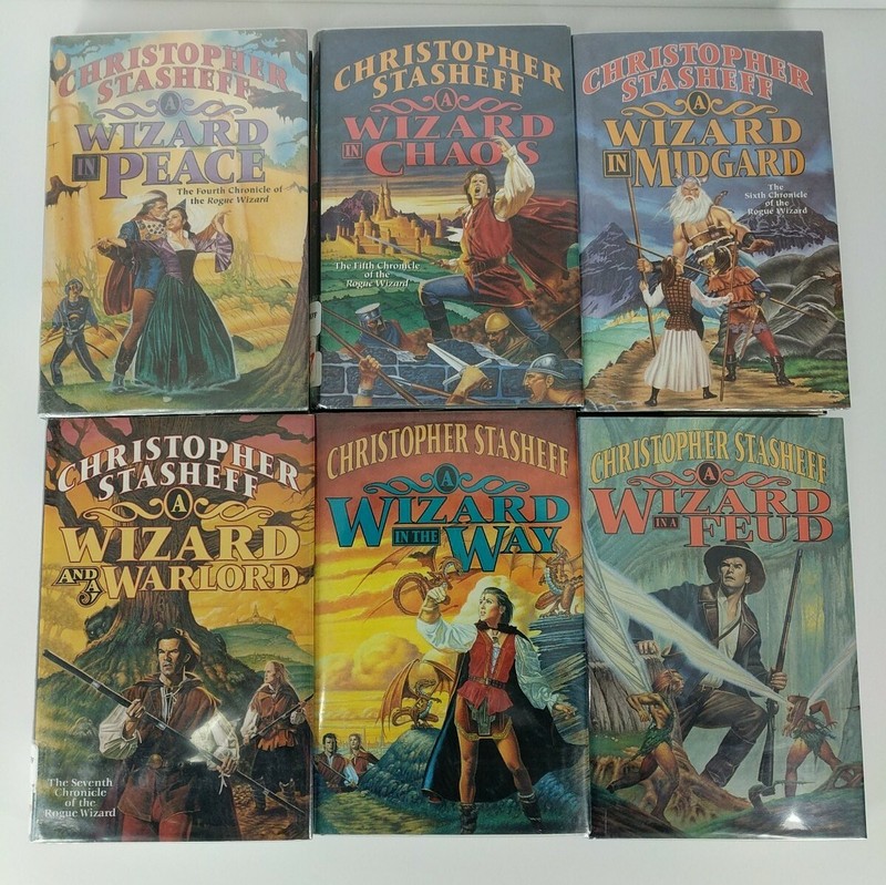 Rogue Wizard #4-9~Christopher Stasheff HC Lot 6~Peace Chaos Midgard Warlor Feud gallery