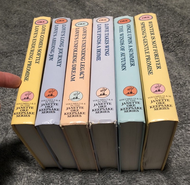 Janette Oke Keepsake Series 2-in-1 Hardcover Partial Book Set 1-8 & 13-16 Bundle gallery