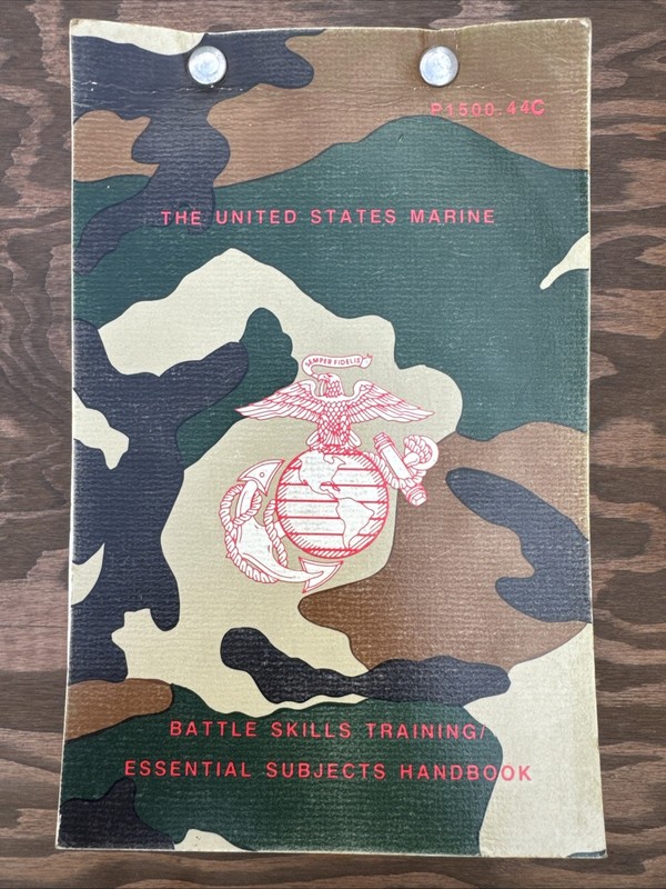 United States Marine Battle Skills Training/Essential Subjects Handbook 1989