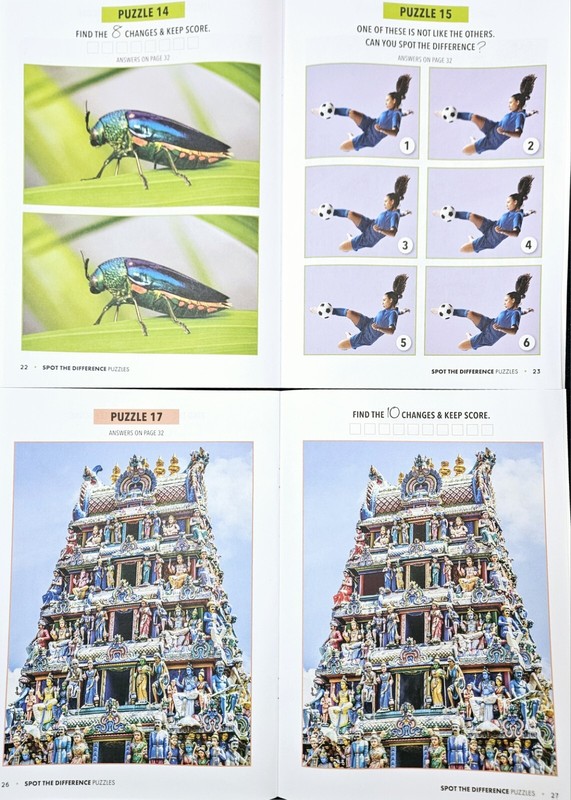 Bundle Of 4 Spot the Difference Puzzle Books Intermediate/ Challenging 2024 NEW! gallery