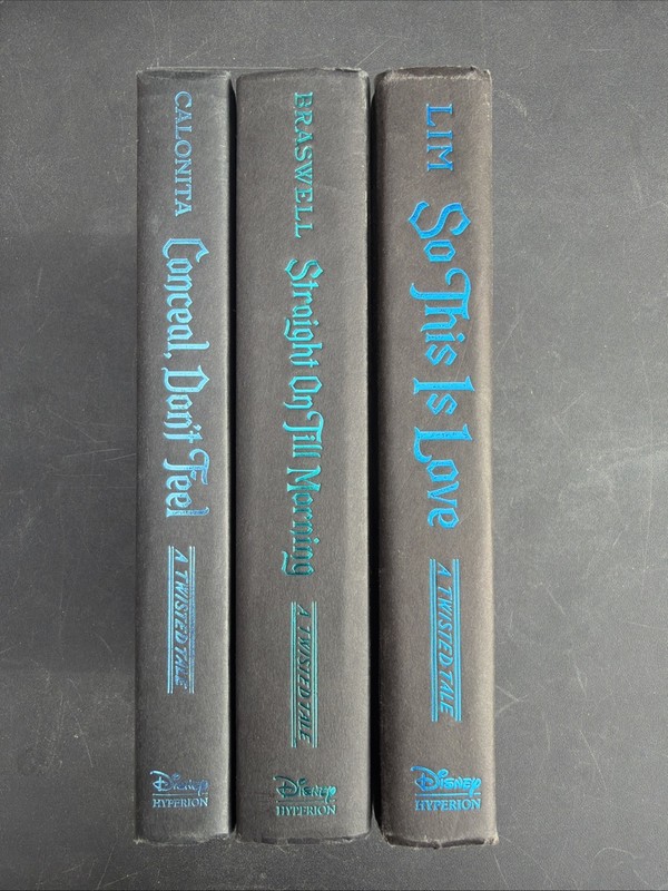 LOT of 3 Disney Hyperion A Twisted Tale Book Series Liz Braswell Hardcover