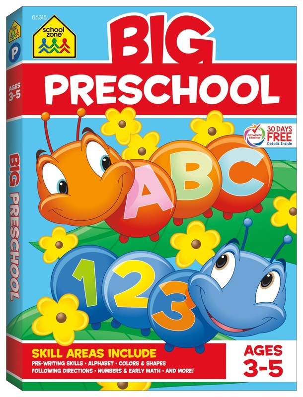 SCHOOL ZONE – BIG PRESCHOOL WORK