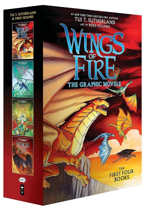 Wings of Fire Graphix Paperback Box Set (Book 1 to 4)