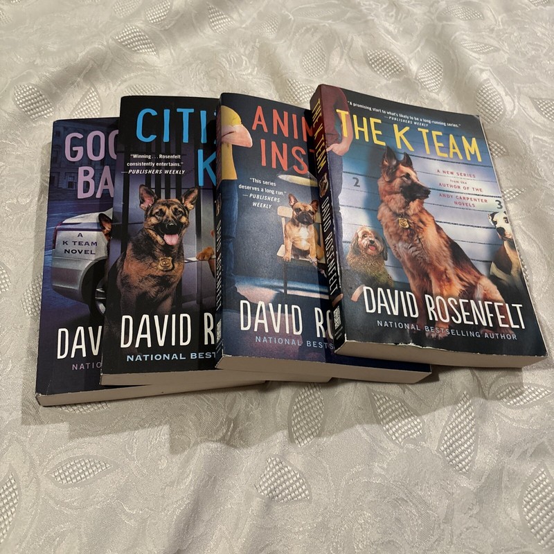 David Rosenfelt K Team Novels First 4 In Series Trade Paperback Citizen K-9 Dog