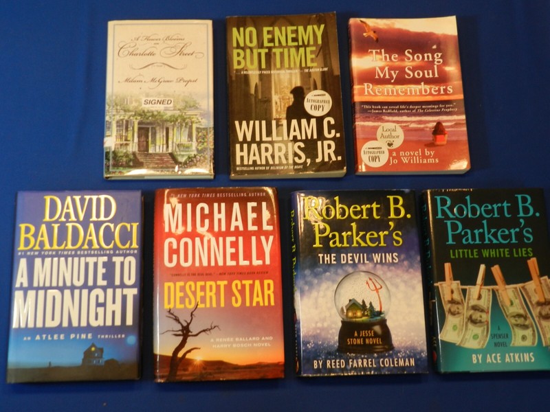 (Choice) 7 Diff. MODERN FIRSTS: 4 Hardback Mysteries in DJ + 3 Signed (1 in DJ).