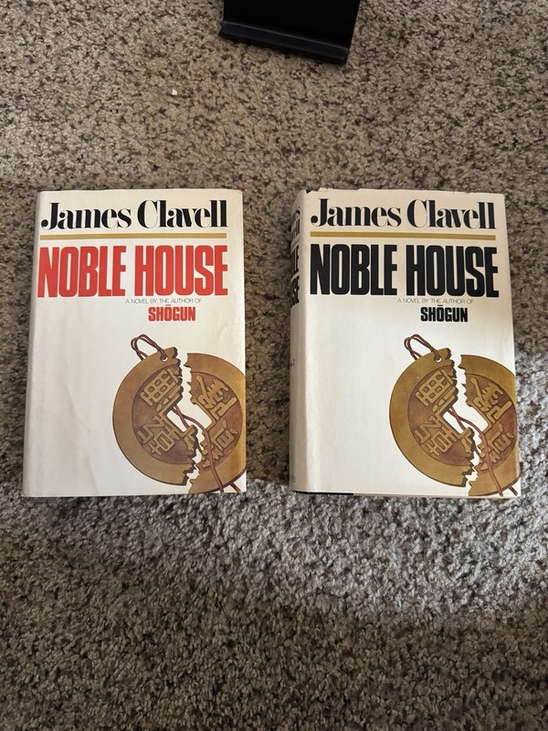 Noble House by James Clavell Vol 1 & 2 – 1981 BCE HCDJ Book Club Edition Vintage