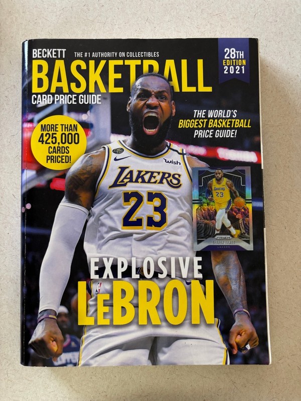 Beckett Basketball Card Price Guide 2021 28th Edition LeBron James Beckett Media