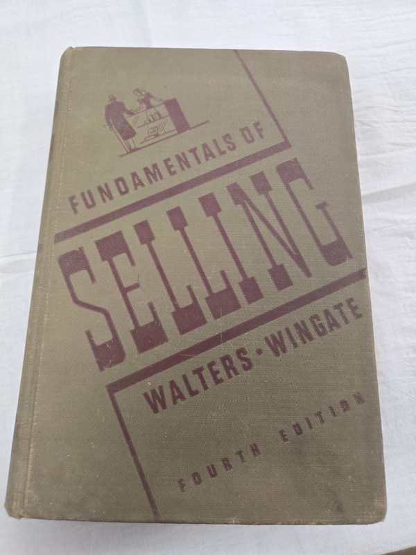 fundamentals of selling meeting consumer demand book, by r. g. walters, john w.