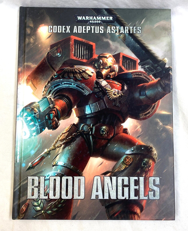 Warhammer 40000 Codex Adeptus Astartes Blood Angels Hardcover Book VG