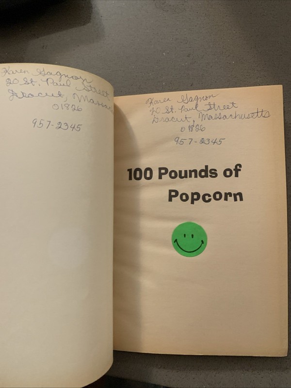 100 pounds of popcorn. By Hazel Krantz. 1971 Paperback Edition 5th Printing gallery