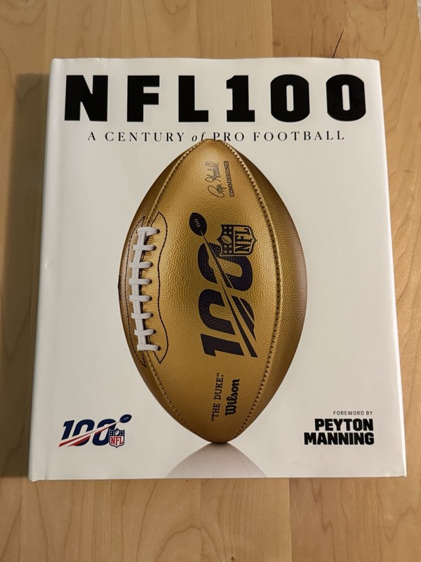 “NFL 100: A Century of Pro Football” large hardcover book (Abrams Publishing)