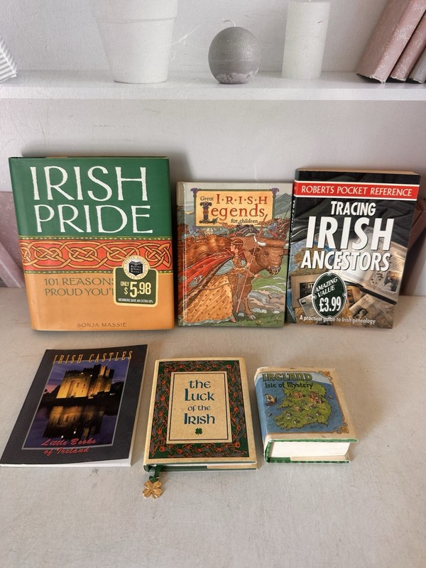 Lot Of 6 Irish Pride Books Fun Gift Idea Bookworm