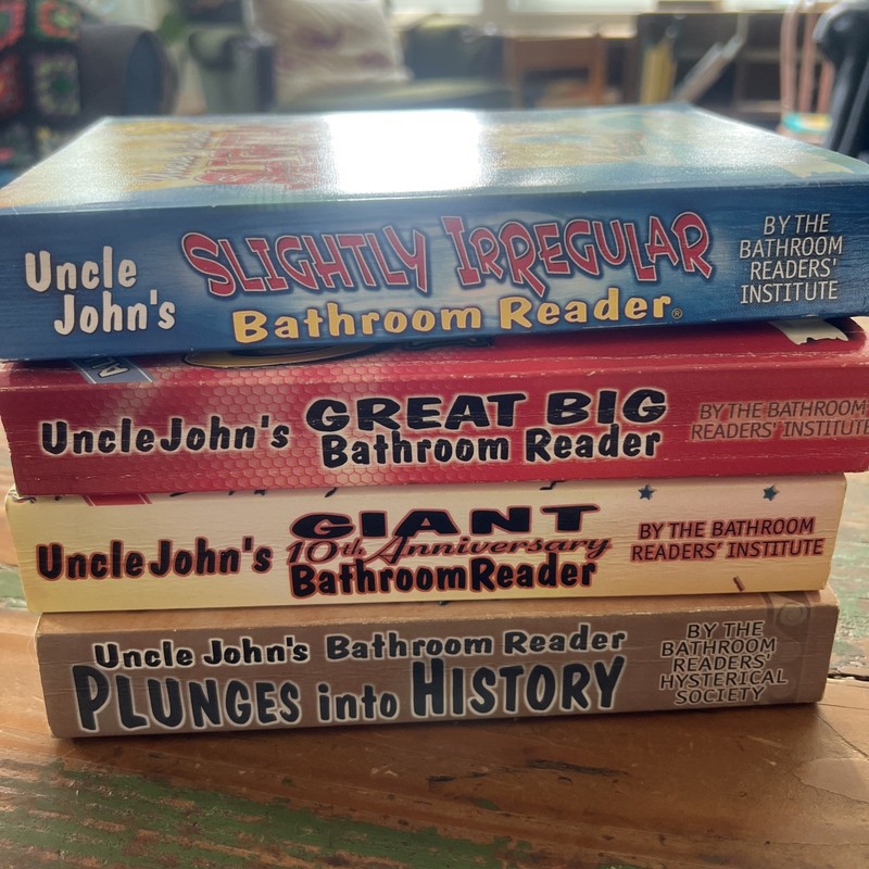 Lot of 4 Uncle John’s Bathroom Readers Paperback Toilet Entertainment, Humor