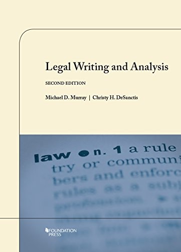 Legal Writing and Analysis, 2nd (Coursebook) – paperback Murray, Michael|DeS…