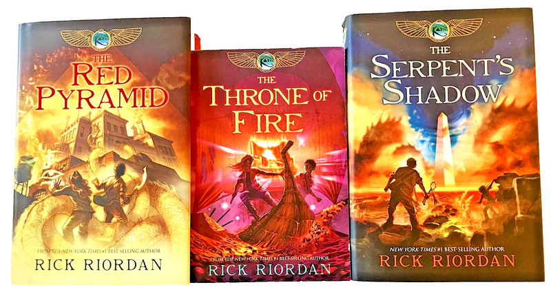 Lot 3 Rick Riordan The Kane Chronicles Series Books 1 – 3 , 2 HC 1 PB