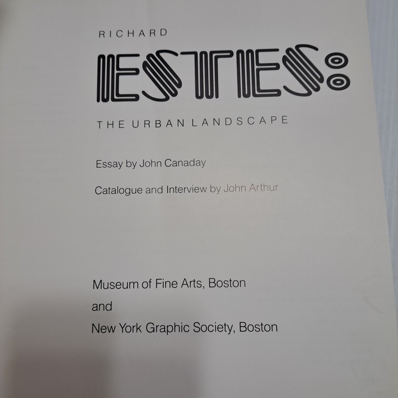 Richard Estes : The Urban Landscape Softcover John Canaday gallery