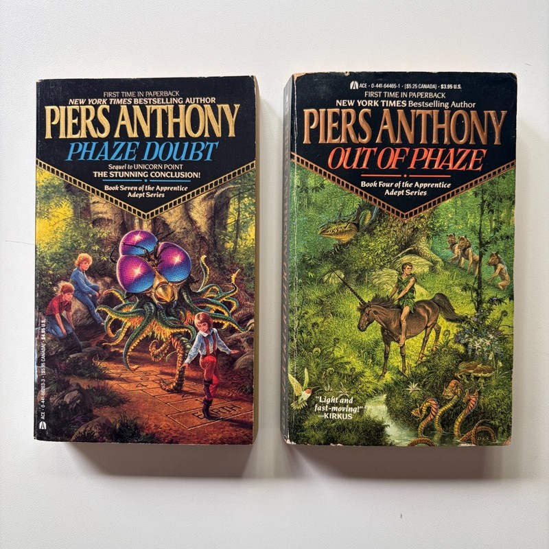 Piers Anthony Apprentice Adept Lot Phaze Doubt Out of Phase PB Vintage Fantasy
