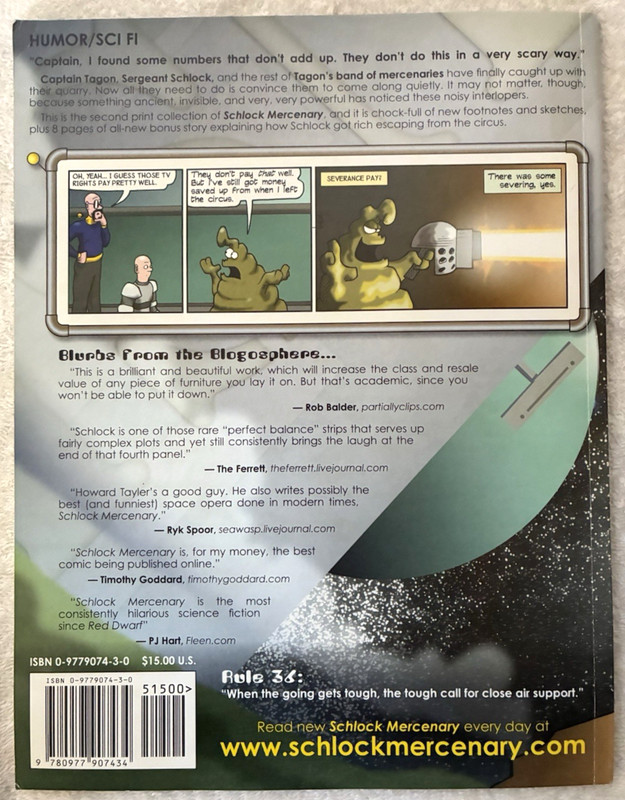 Schlock Mercenary: The Blackness Between by Howard Tayler SIGNED COPY gallery