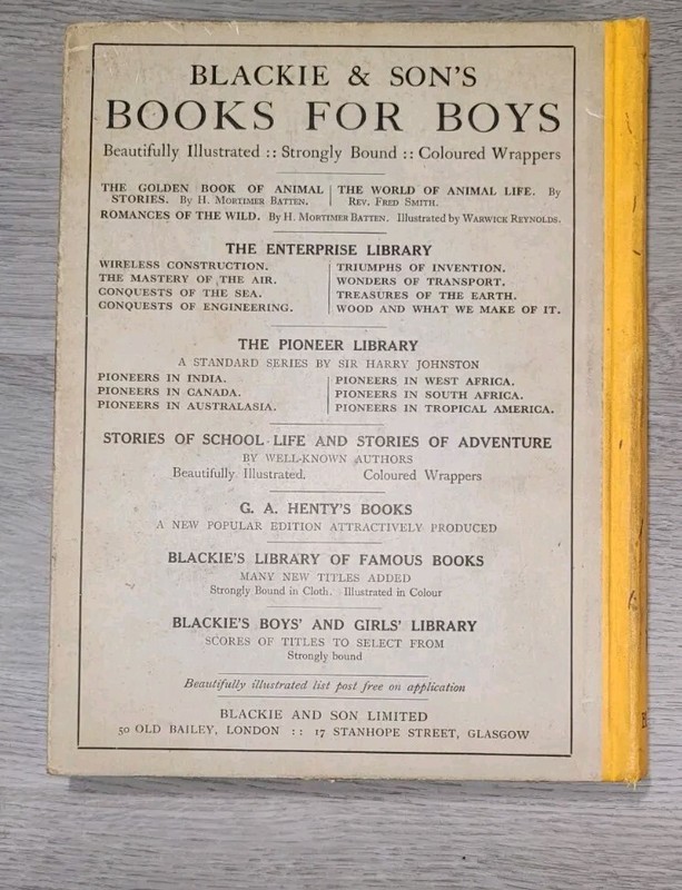 Blackie's Boy's Annual 1917 Great Britian 287 Pages Short Stories Pomes gallery