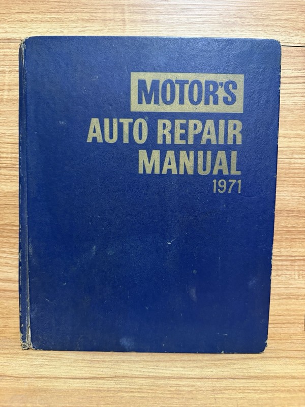 Motor’s Auto Repair Manual 1971 Book FIRST PRINTING 34th Motors Vintage 🇺🇸