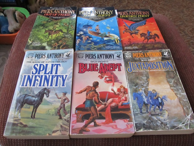 The Apprentice Adept Series by Piers Anthony Lot of 6 PBs 1-6, 4 Books 1st Print