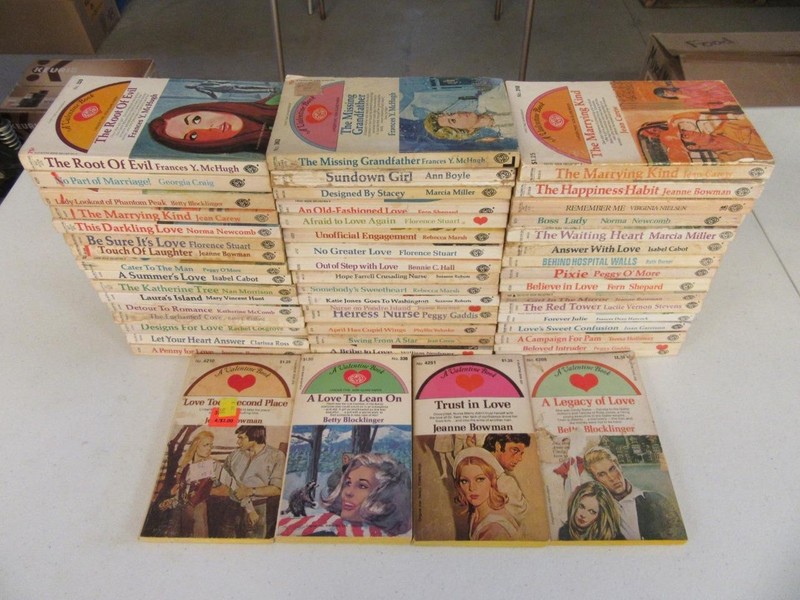 BIG Lot (53) 1960s Prestige Vintage A VALENTINE BOOK SERIES Romance Books Novels