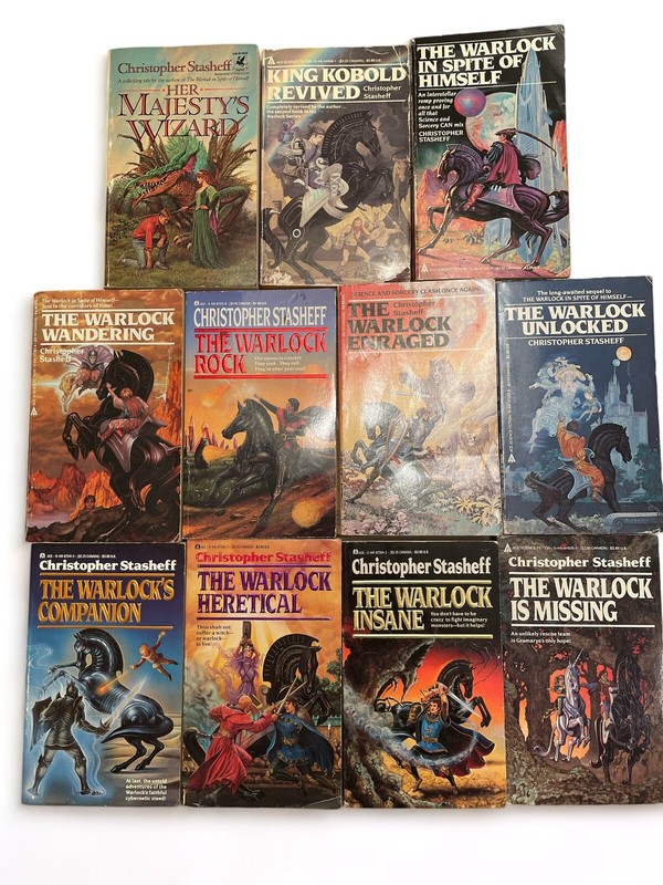 Christopher Stasheff 11 Book Lot Some Vintage Paperback Warlock Wandering Rock