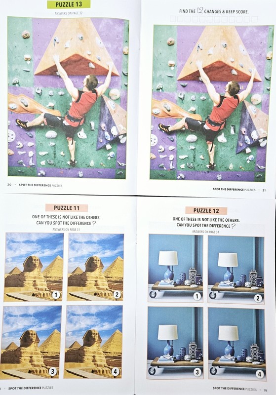 Bundle Of 4 Spot the Difference Puzzle Books Intermediate/ Challenging 2024 NEW! gallery