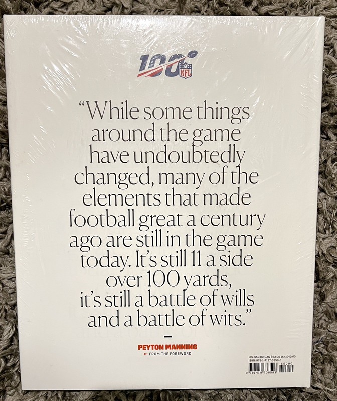 NFL 100 A Century of Pro Football Forward by Payton Manning Hardcover. SEALED. gallery