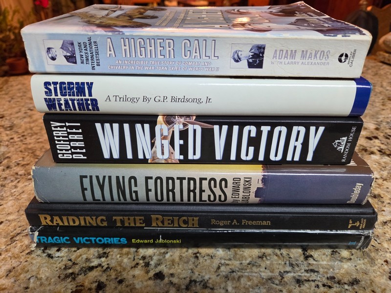 Lot of 6 World War II Air War Books Eighth Air Force RAF WWII Bomber War B-17