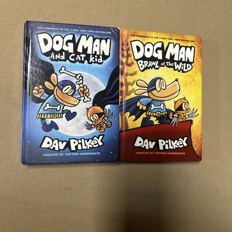 Dog Man book set of 2