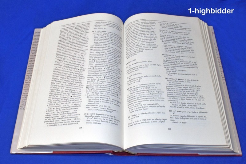 1978 Spain & Portugal Printing 1501–1520 Descriptive Catalogue Cambridge Norton gallery