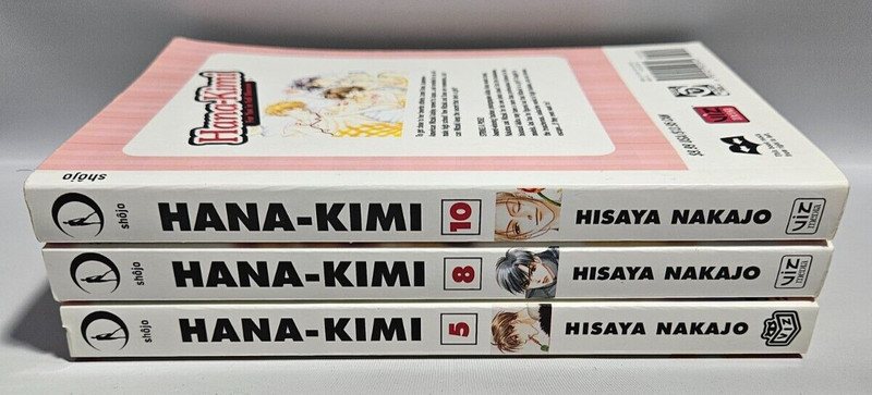 Hana-Kimi 5,8,10 by Hisaya Nakajo, Manga Books, 2005 & 2006 1st Printings gallery