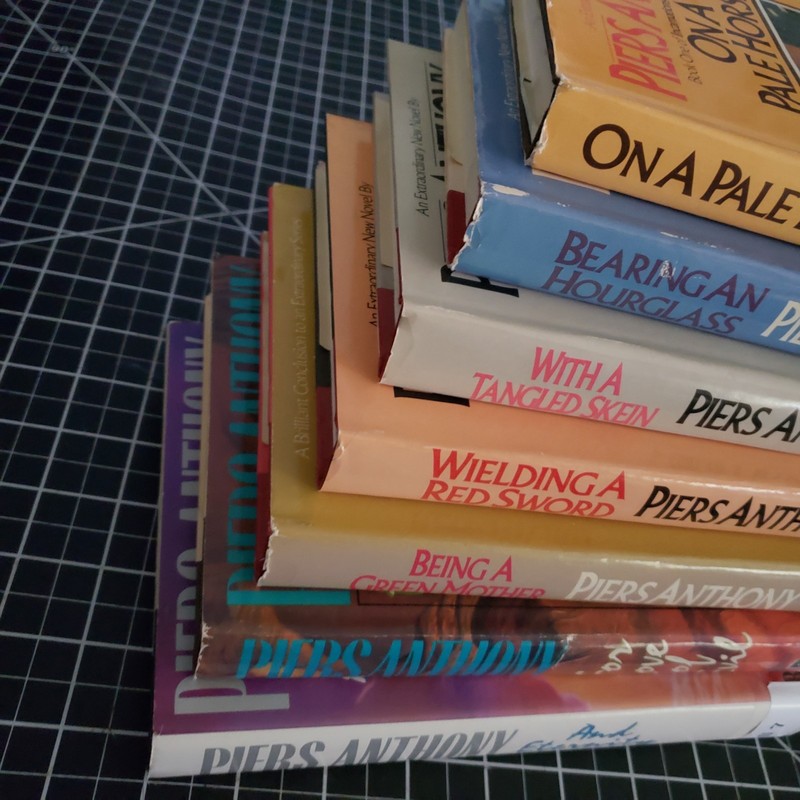(Lot of 7) Piers Anthony complete INCARNATIONS OF IMMORTALITY series HCDJ BCE gallery