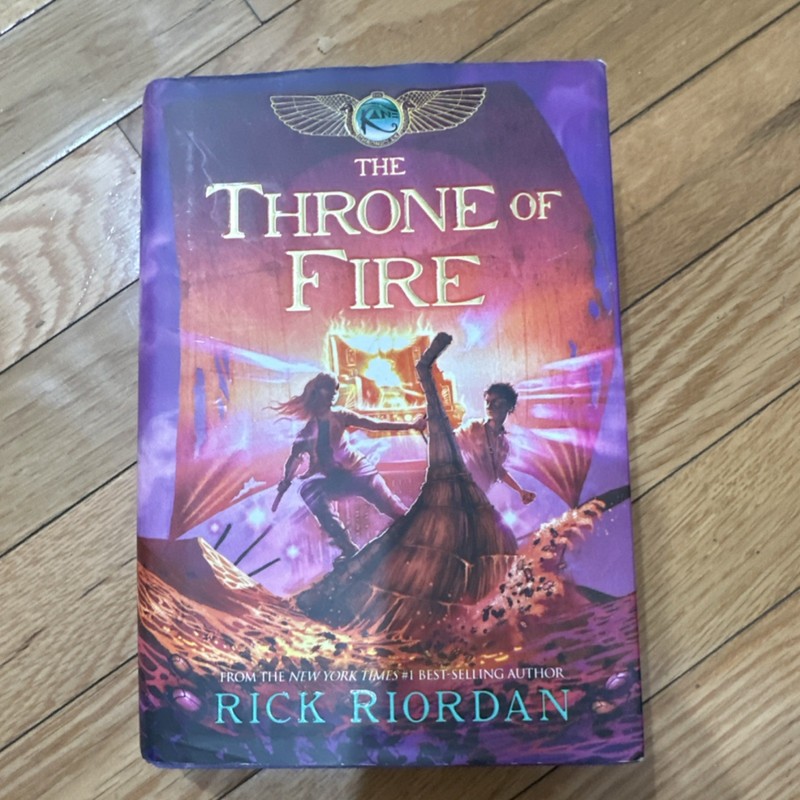 Rick Riordan Kane Chronicles Book Two Throne of Fire Hardcover Disney 2011