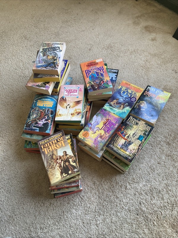Lot Of 51 Vintage Piers Anthony Paperbacks Various Xanth Novels & More Books GR gallery
