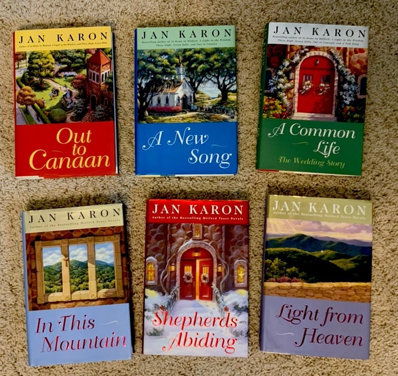 Jan Karon Mitford Series Books 4-9 LOT of 6 Hardback with Dust Jackets EUC