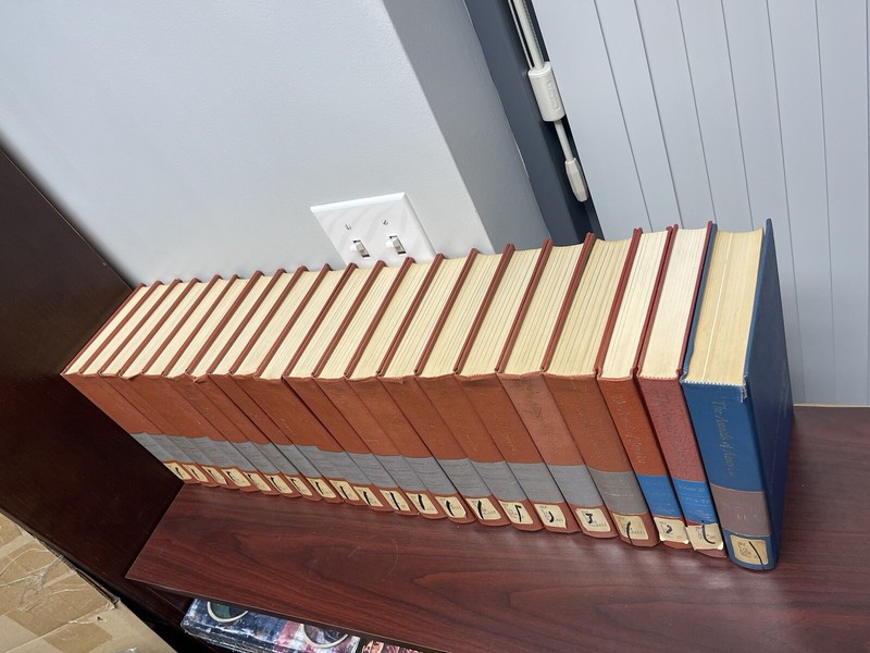 21 VOLS RED - THE ANNALS OF AMERICA Encyclopedia Britannica Vol 1-20 Set 1968 gallery
