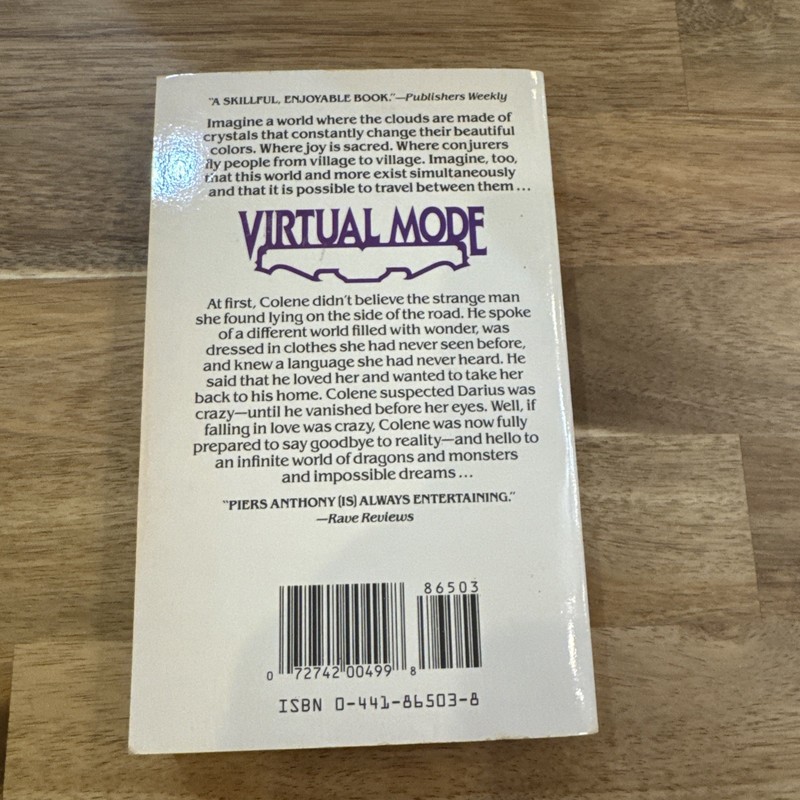 Virtual Mode by Piers Anthony (1991, Perfect) 1st Printing gallery