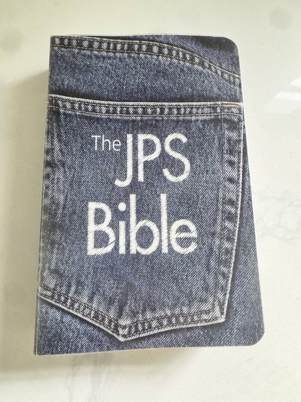 THE JPS BIBLE Pocket sized Denim Photo Jewish Publication Society 6 Inches
