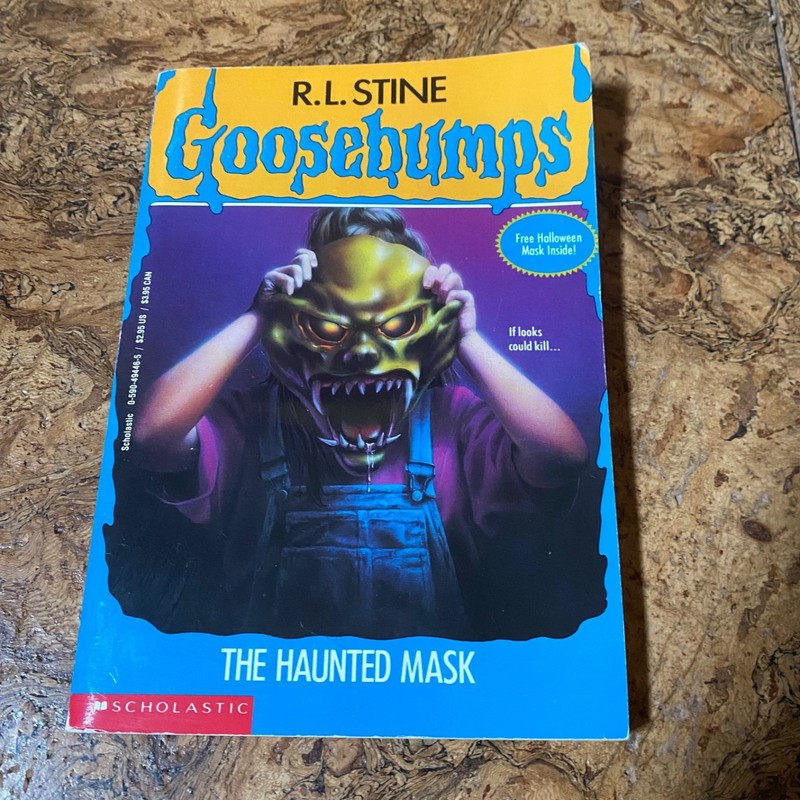 Vintage Goosebumps The Haunted Mask R.L. Stine #11 Book with Mask FIRST PRINT