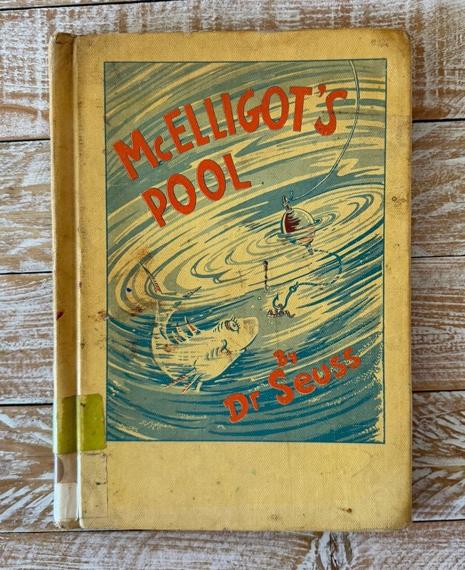 1947 Dr Seuss McElligot’s Pool Hardcover Vintage Random House Collectible